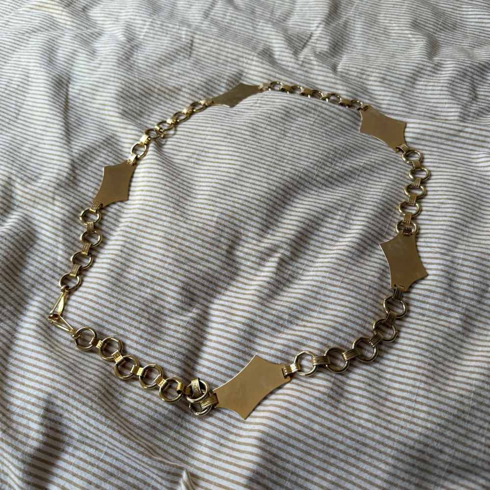 Vintage Gold Metal Belt